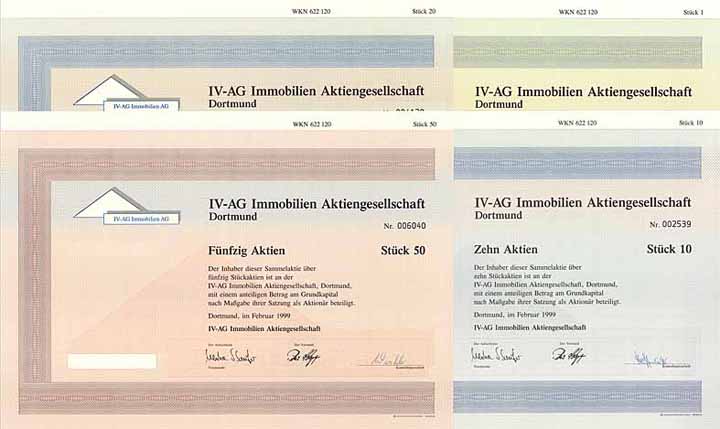 IV-AG Immobilien AG (4 Stücke)