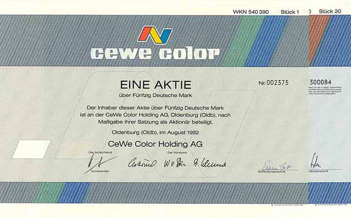 CeWe Color Holding AG (2 Stücke)
