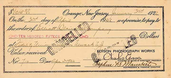 Edison Phonograph Works (OU Charles Edison)