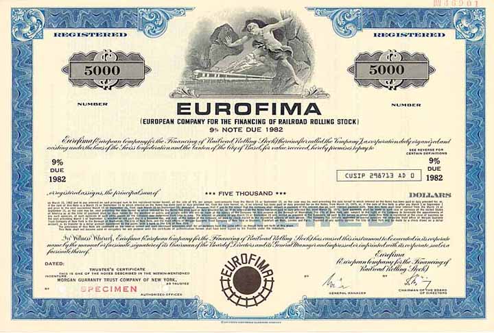 EUROFIMA (European Company for the Financing of Railroad Rolling Stock)