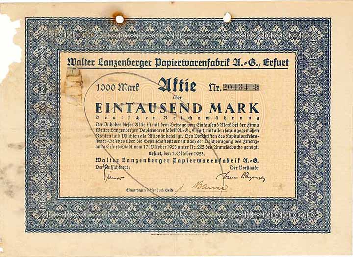 Walter Lanzenberger Papierwarenfabrik AG