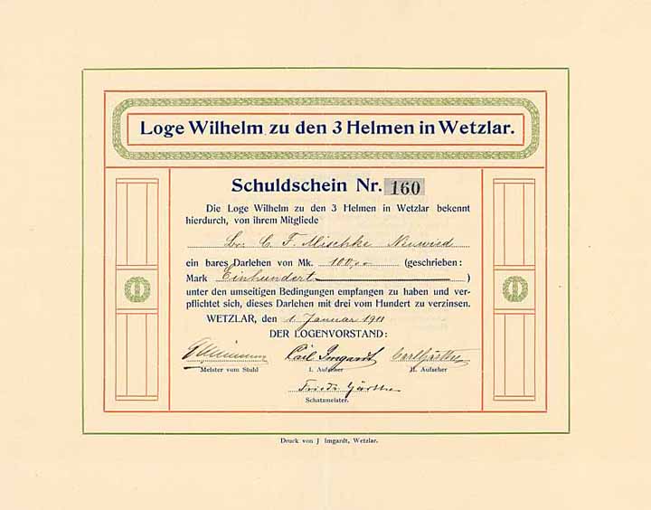 Loge Wilhelm zu den 3 Helmen