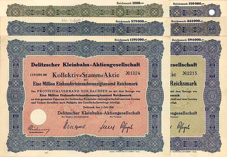 Delitzscher Kleinbahn-AG (6 Stücke)