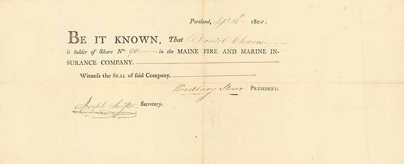 Maine Fire and Marine Insurance Co.