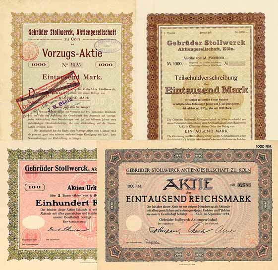 Gebrüder Stollwerck AG (6 Stücke)
