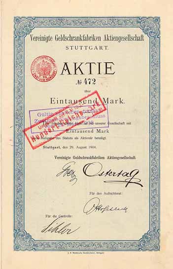 Vereinigte Geldschrankfabriken AG