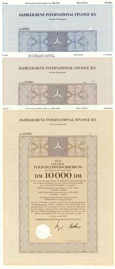 Daimler-Benz International Finance B.V. (3 Stücke)