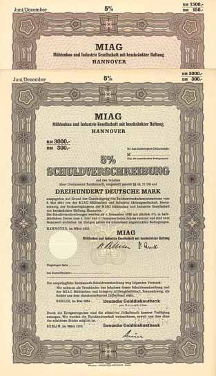 MIAG Mühlenbau und Industrie GmbH (2 Stücke)