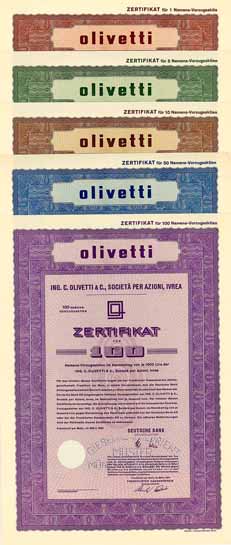 Ing. C. Olivetti & C. S.p.A. (5 Stücke)