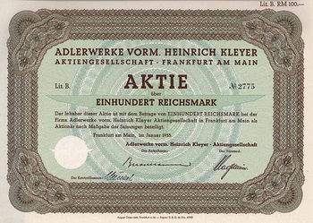Adlerwerke vorm. Heinrich Kleyer AG