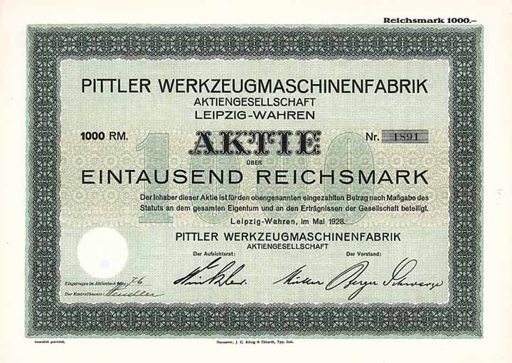 Pittler Werkzeugmaschinenfabrik AG