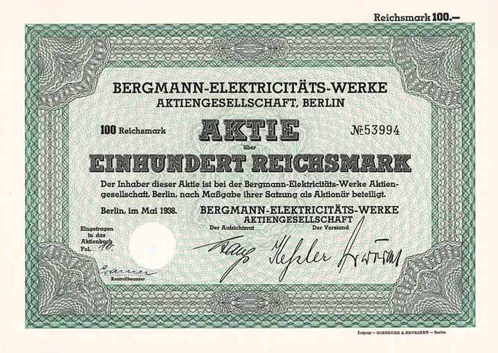 Bergmann-Elektricitäts-Werke AG