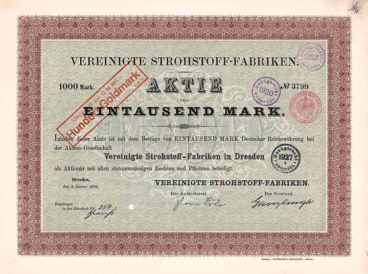 Vereinigte Strohstoff-Fabriken