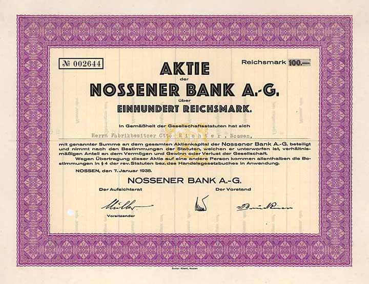 Nossener Bank AG