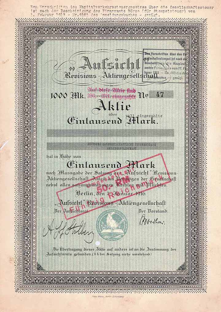 Aufsicht Revisions-AG