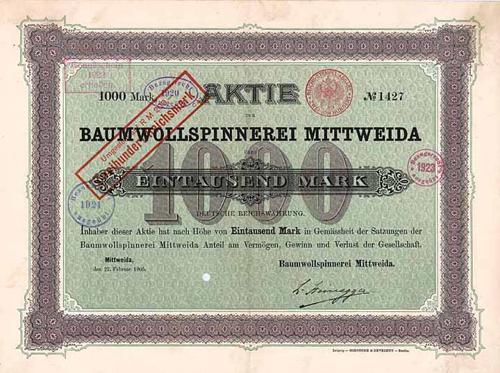 Baumwollspinnerei Mittweida