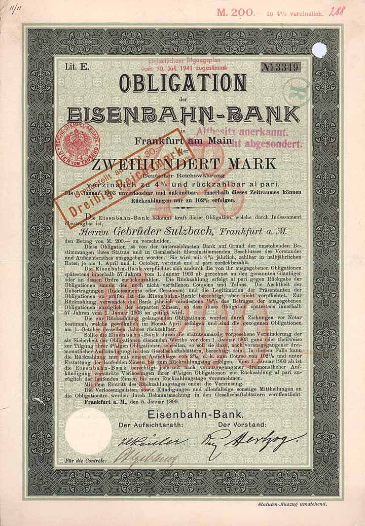 Eisenbahn-Bank