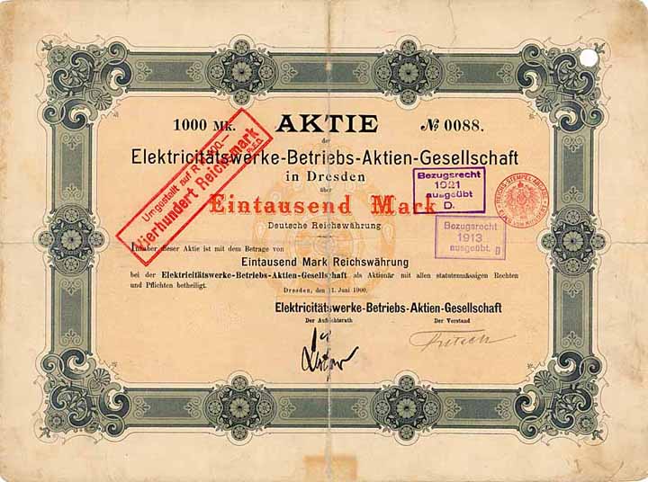 Elektricitätswerke-Betriebs-AG