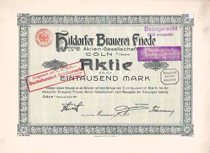 Hitdorfer Brauerei Friede AG