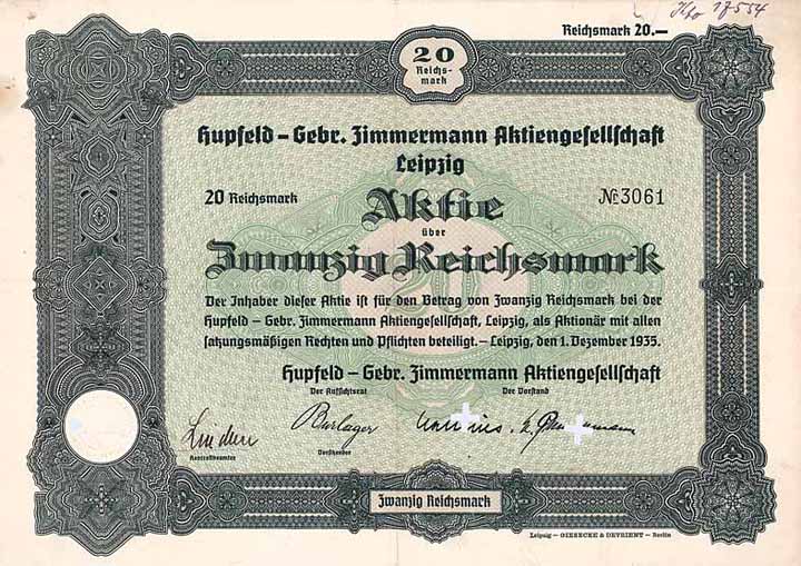 Hupfeld - Gebr. Zimmermann AG