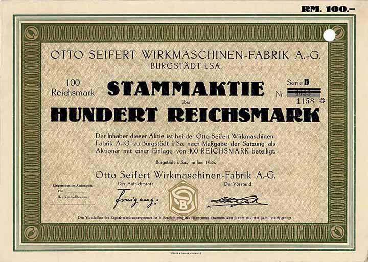 Otto Seifert Wirkmaschinen-Fabrik AG