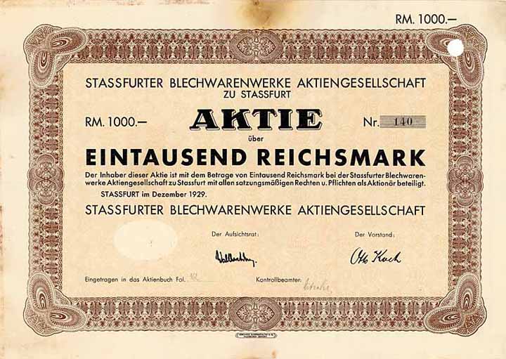 Stassfurter Blechwarenwerke AG