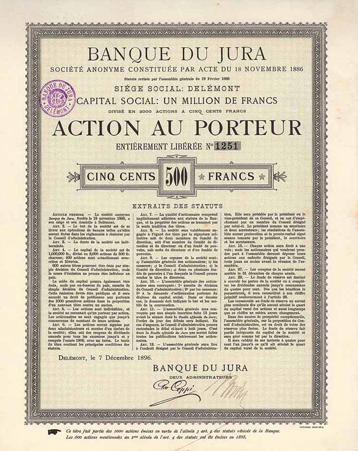 Banque du Jura S.A.