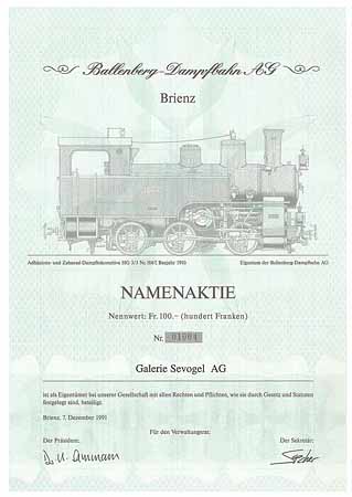 Ballenberg-Dampfbahn AG