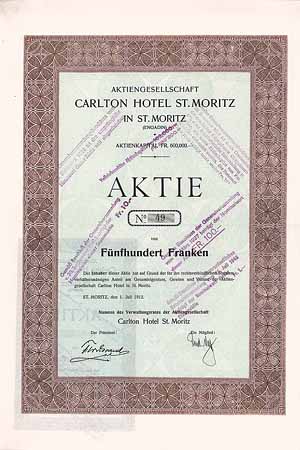 AG Carlton Hotel St. Moritz