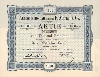 AG vormals F. Martini & Co.
