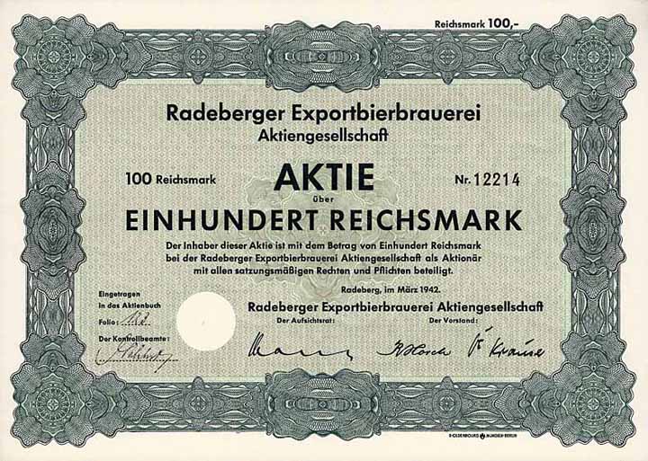 Radeberger Exportbierbrauerei AG