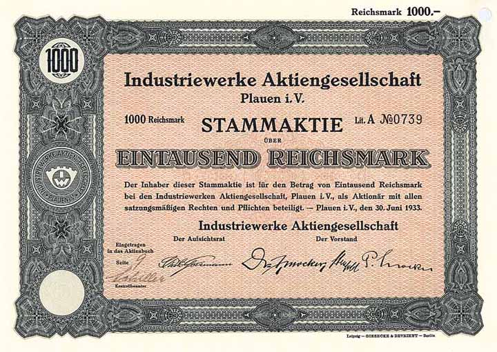 Industriewerke AG