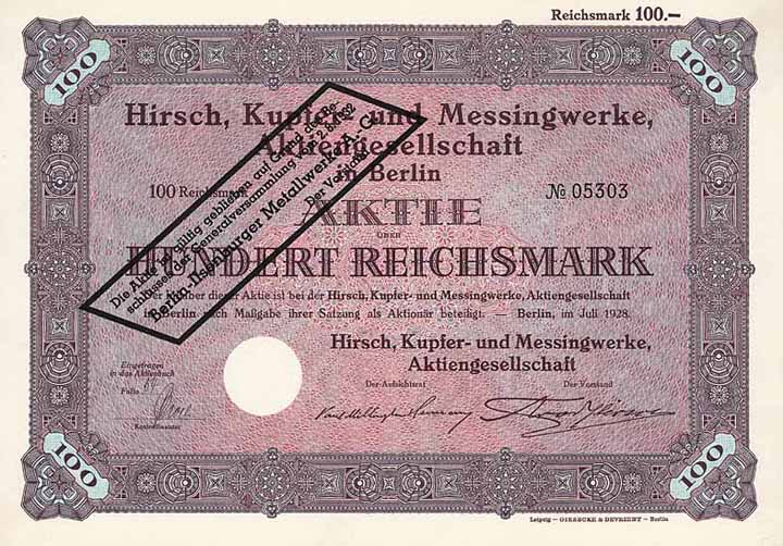 Hirsch Kupfer- und Messingwerke AG