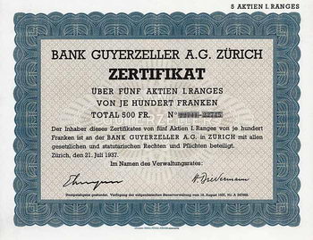Bank Guyerzeller AG