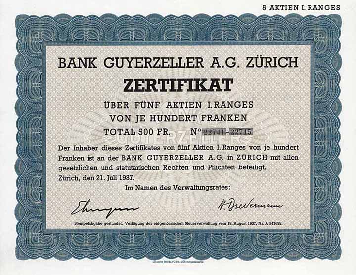 Bank Guyerzeller AG