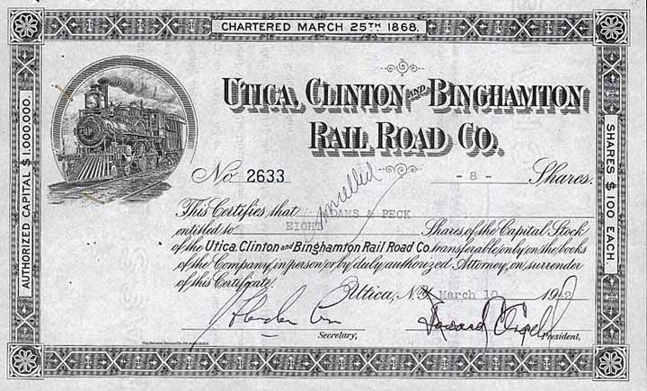 Utica, Clinton & Binghamton Railroad