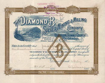 Diamond "B" Silver Mining & Milling Co.
