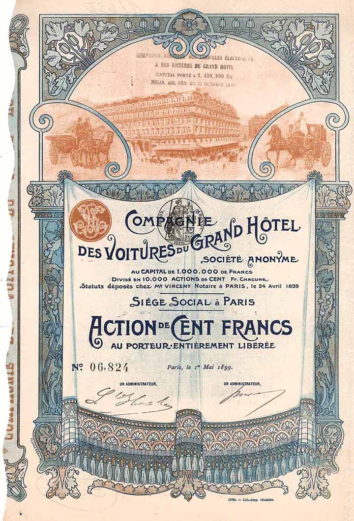 Cie. des Voitures du Grand Hotel S.A.