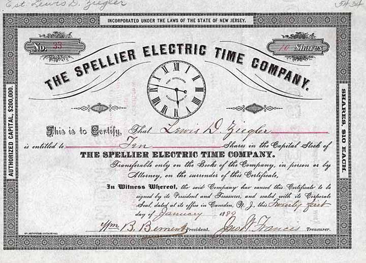 Spellier Electric Time Co.