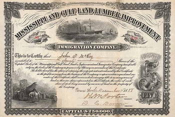 Mississippi and Gulf Land, Lumber, Improvement and Immigration Co.