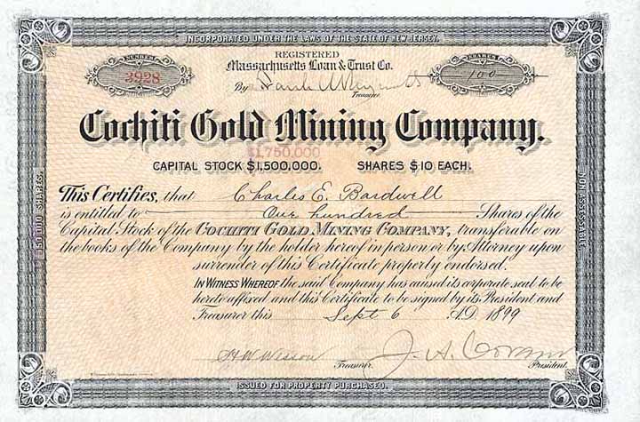 Cochiti Gold Mining Co.