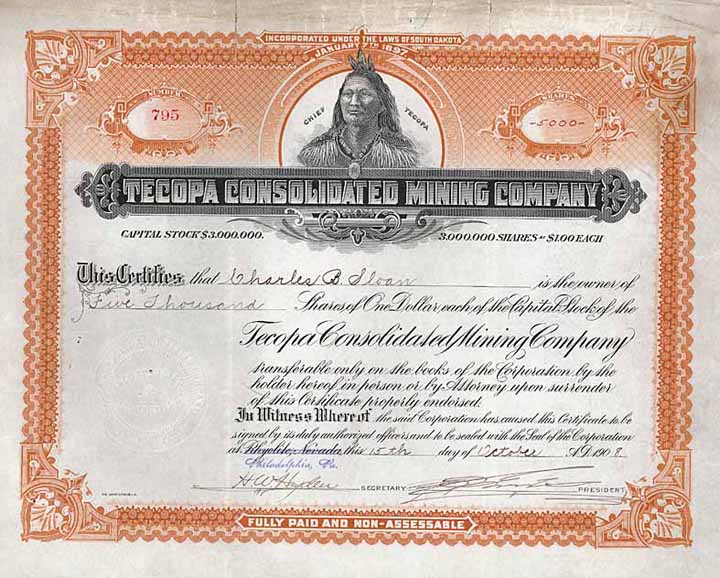 Tecopa Consolidated Mining Co.