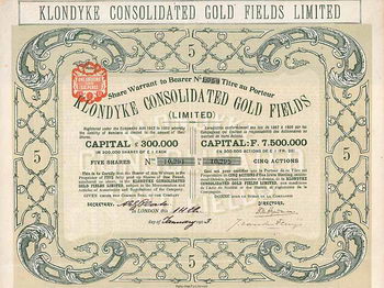 Klondyke Consolidated Gold Fields Ltd.