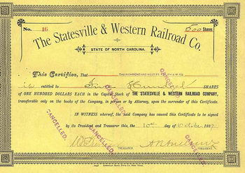 Statesville & Western Railroad