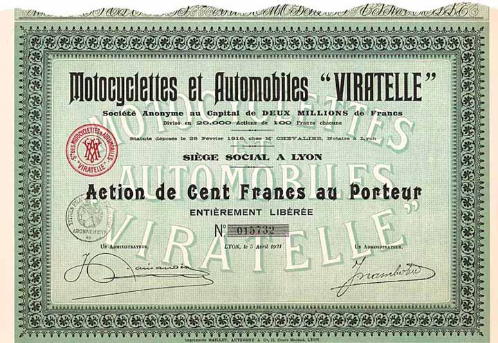 Motocyclettes et Automobiles “Viratelle” S.A.