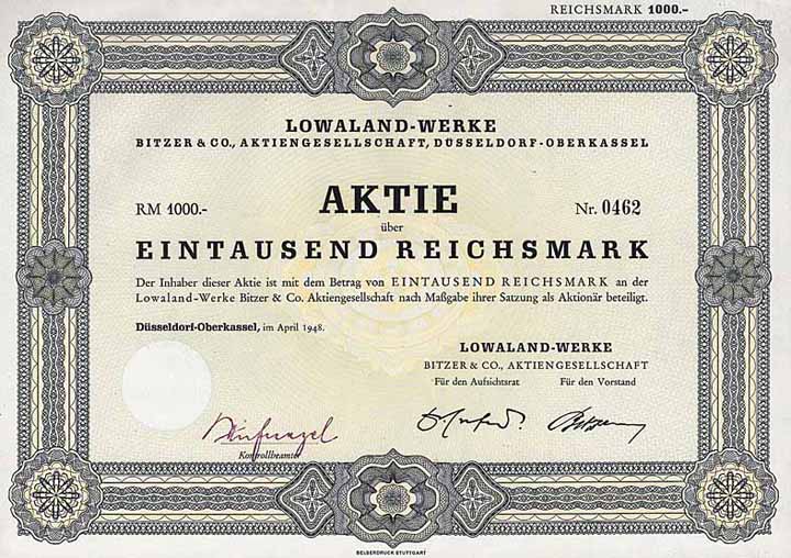 Lowaland-Werke Bitzer & Co. AG