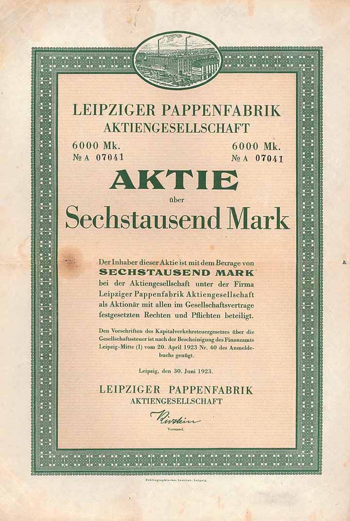 Leipziger Pappenfabrik AG