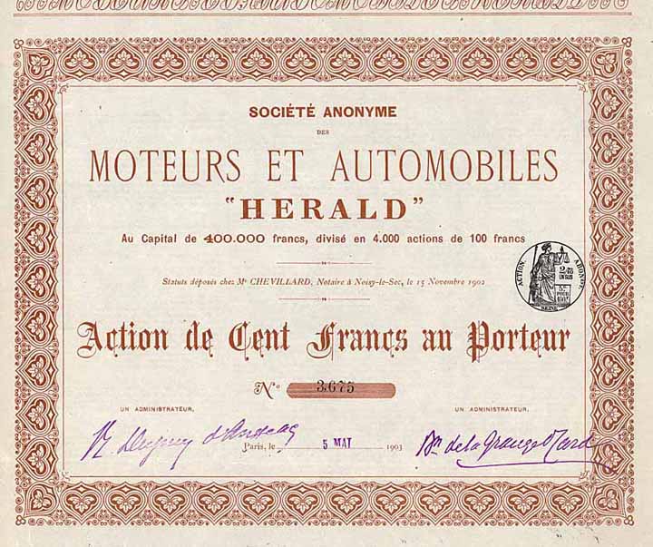 S.A. des Moteurs et Automobiles “Herald”