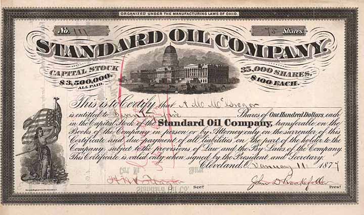 Standard Oil Company (OU John D. Rockefeller, Henry M. Flagler)