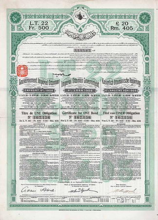 Kaiserlich Ottomanische Regierung (Loan 1908)
